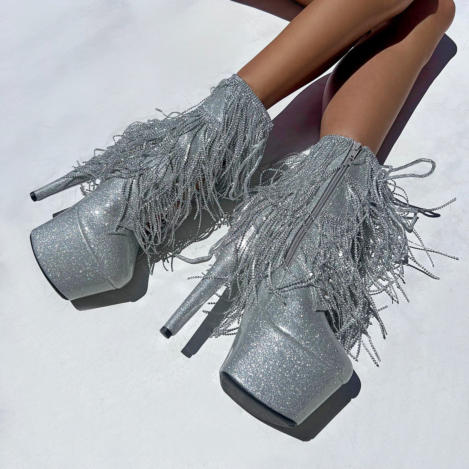Chrome Cowgirls - Silver Glitterati - 7INCH - Image 3