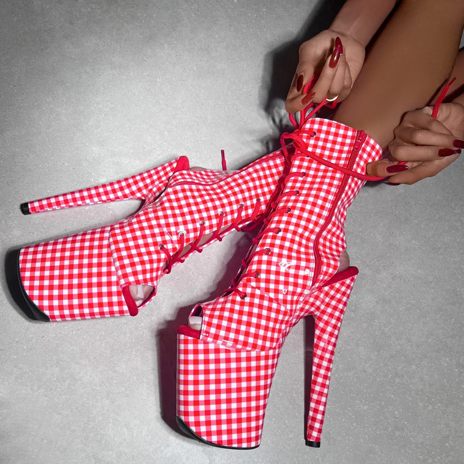 Gingham - OHOT Boot Wide Fit - 8 INCH - LIMITED ED. - Image 6