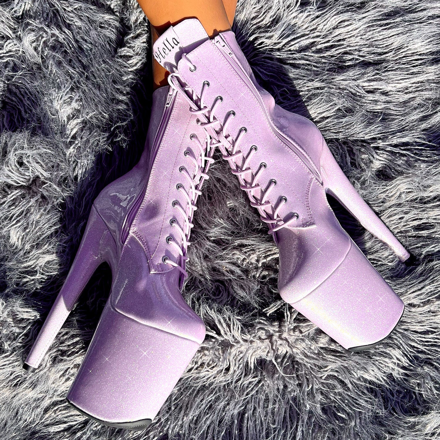 The Glitterati Boot - Lilac Lovers - 8 INCH - Image 2