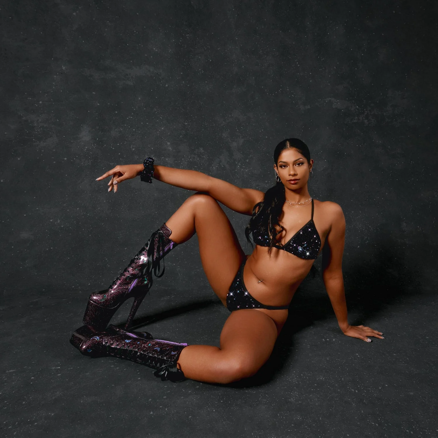 Onyx Mermaid Black - Clasp Bikini Bottoms - Image 6