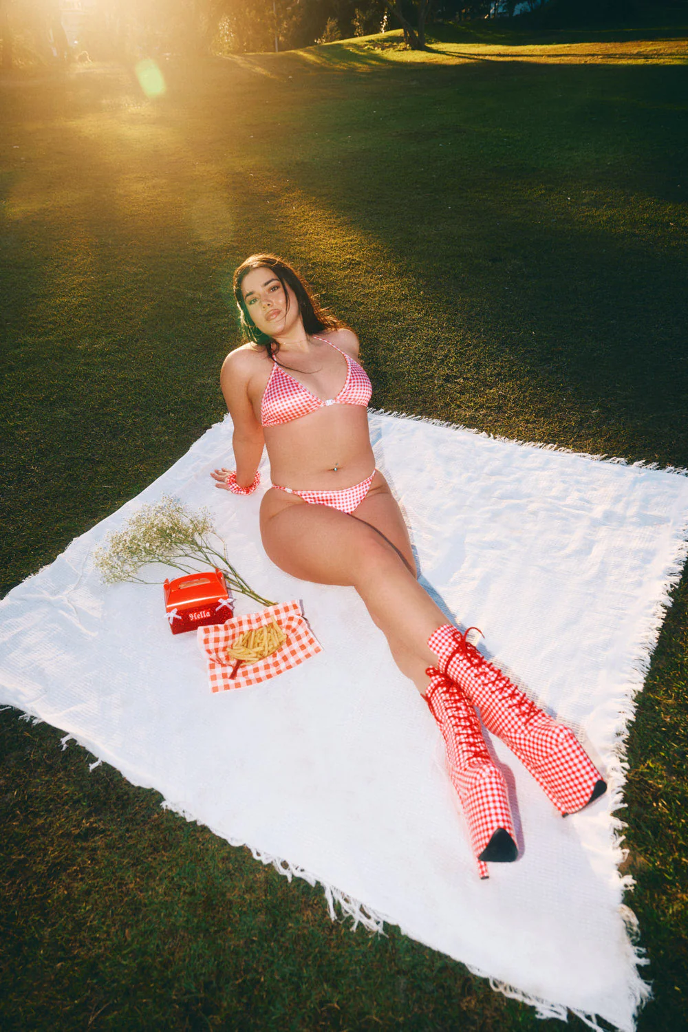 HOAH Bikini Clasp Top - Gingham - LIMITED ED. - Image 3