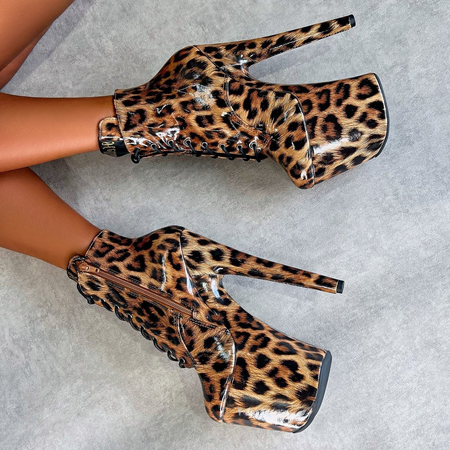 Leopard Ankle Boot - 8 INCH - Image 4