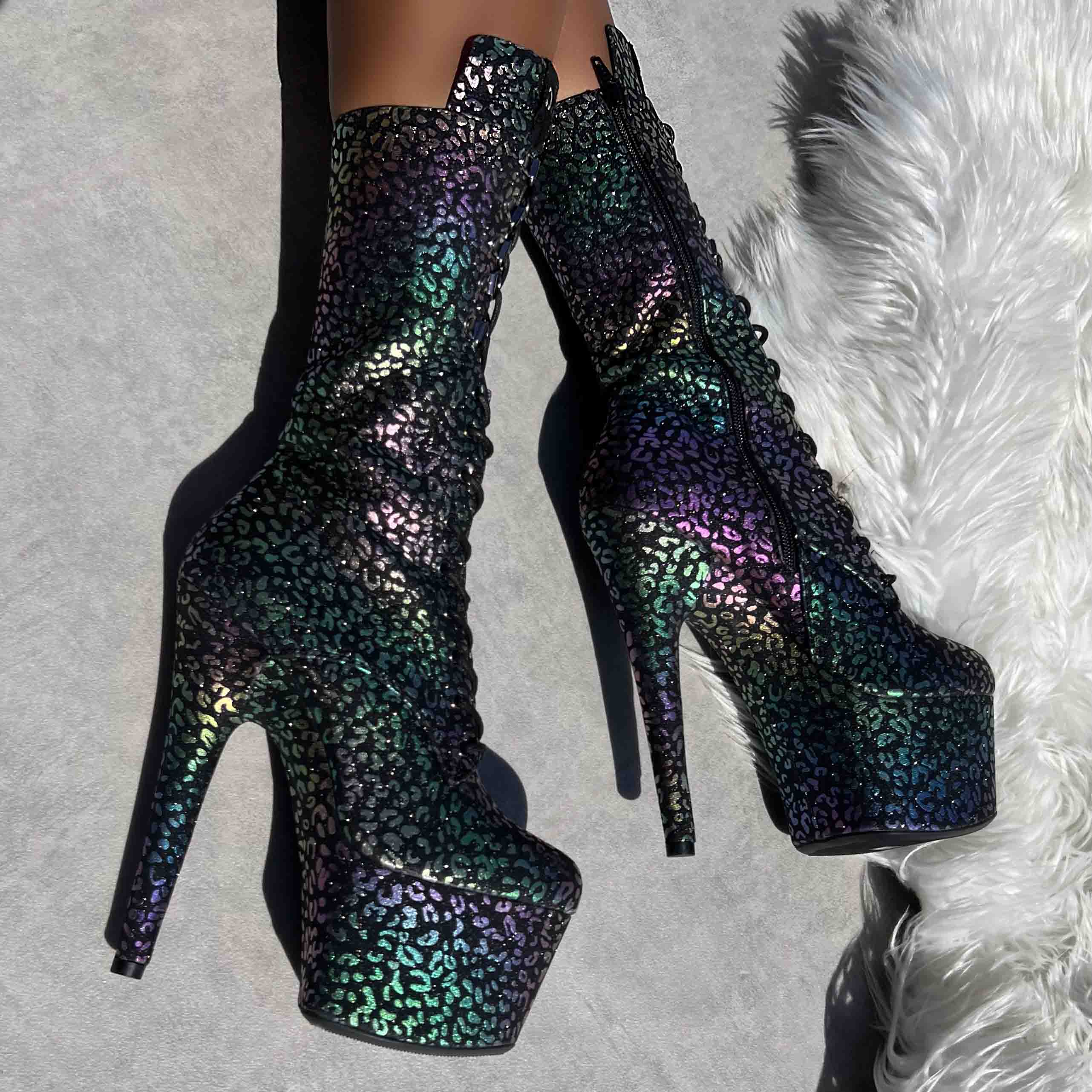 Moonlight Leopard High Ankle Boot - 7INCH - Image 3