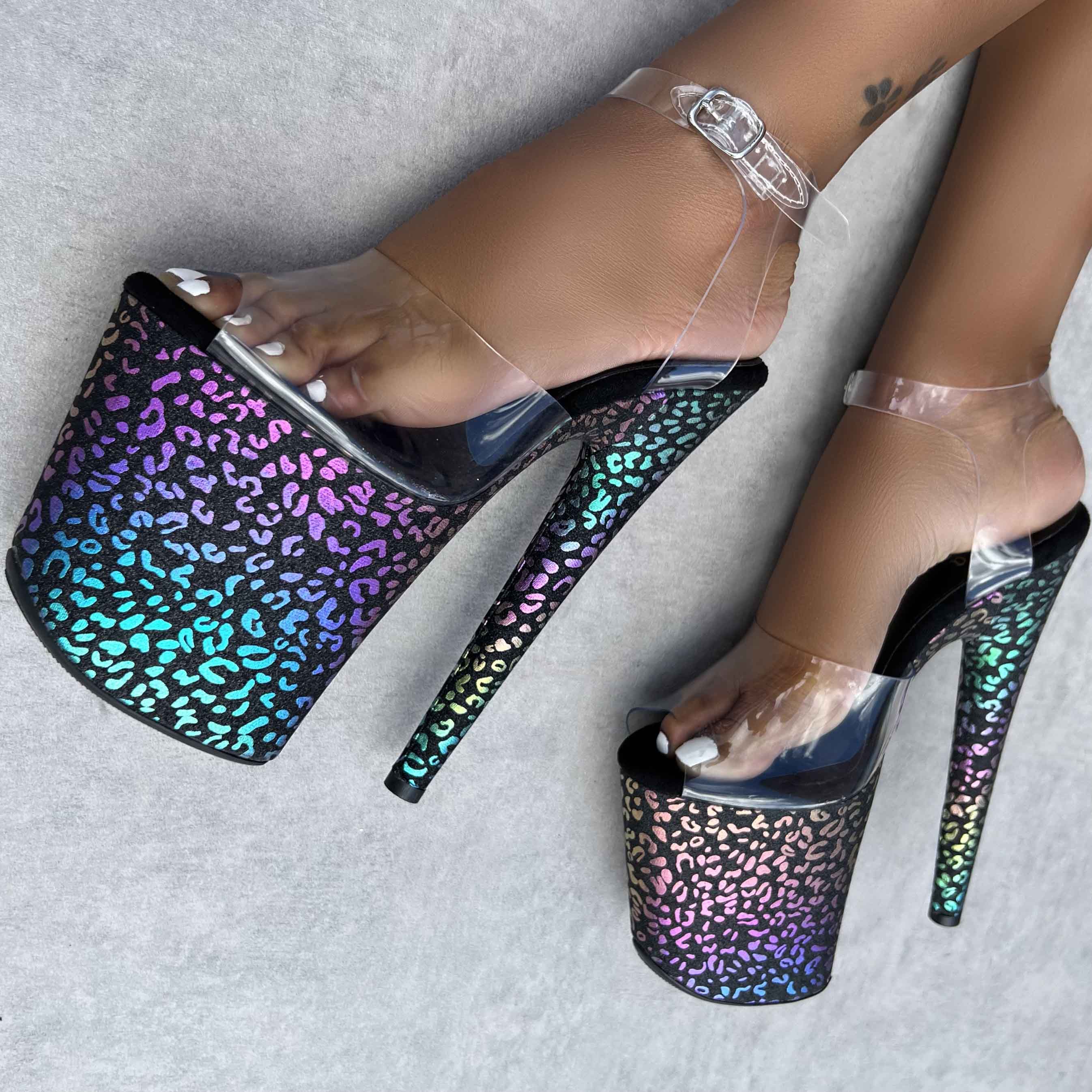 Moonlight Leopard Stiletto 8 INCH