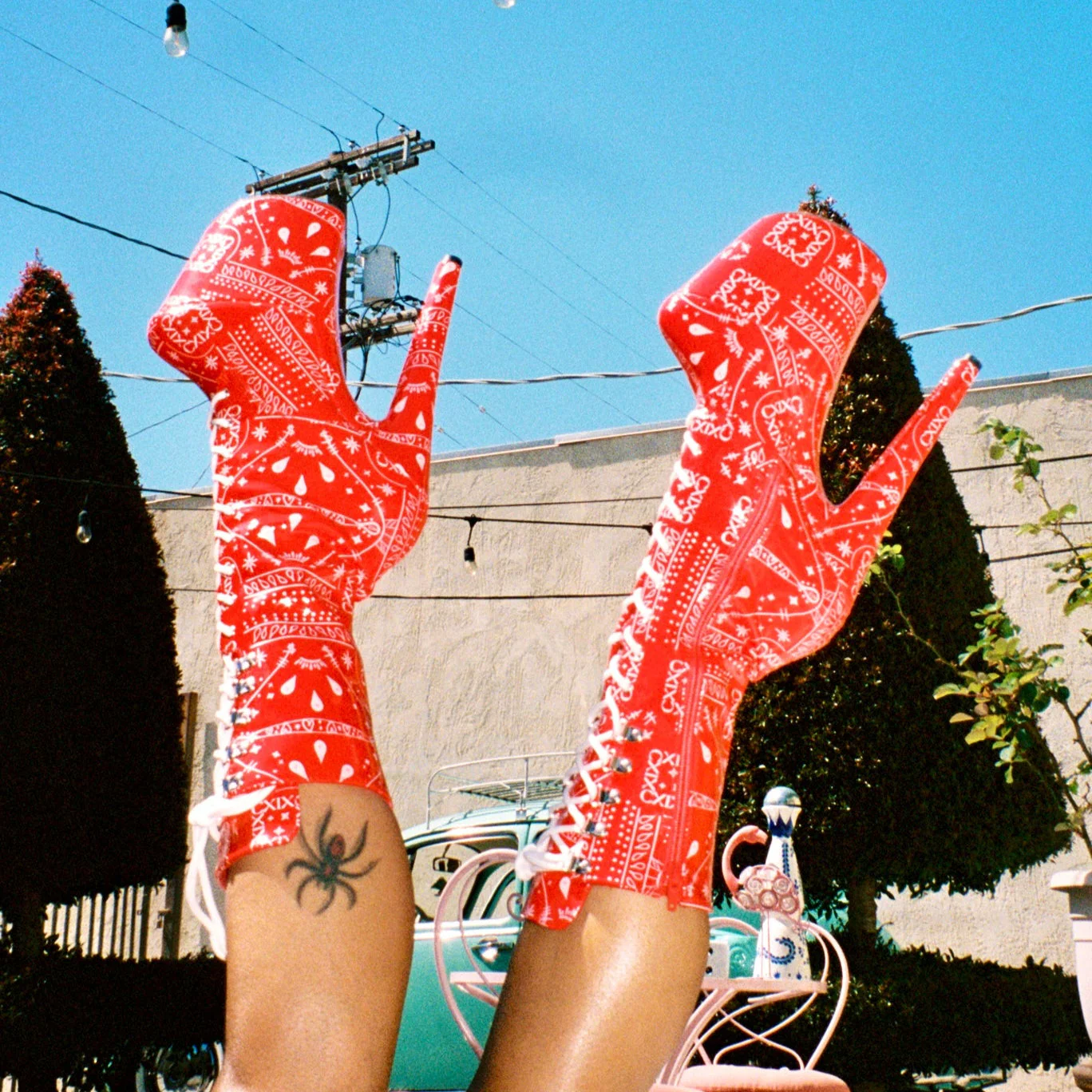 Drop it Like its THOT - Calf Boot - 8INCH - Red - Image 6